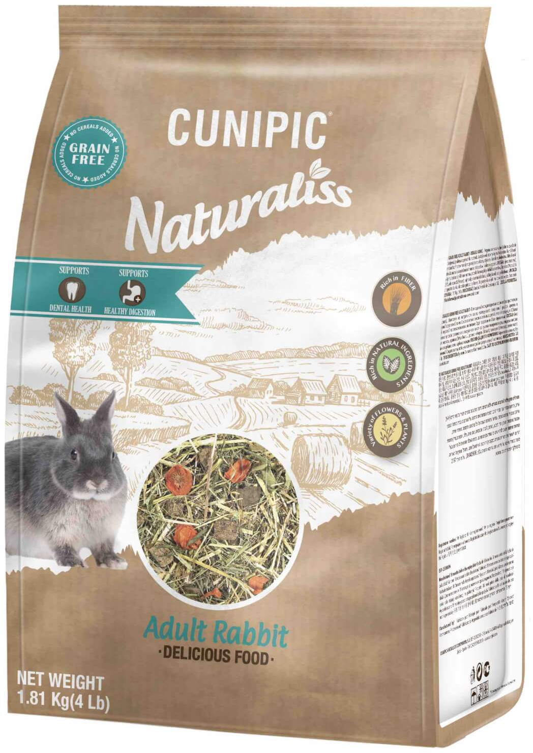 CUNIPIC NATURALISS Hrană pentru iepuri 1,81kg