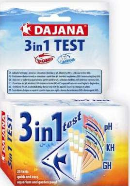 Dajana test 3 în 1 (ph, kh, gh), conţine 25 benzi pentru testare
