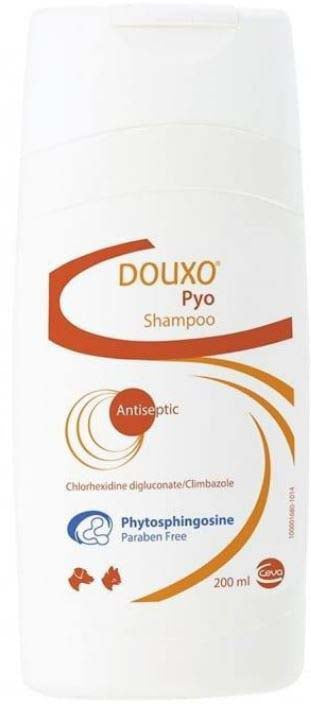 DOUXO Pyo Şampon calmant şi antiseptic, cu clorhexidină pt câini şi pisici 200ml