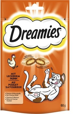 DREAMIES Delicatese pentru pisici, cu Pui 60g