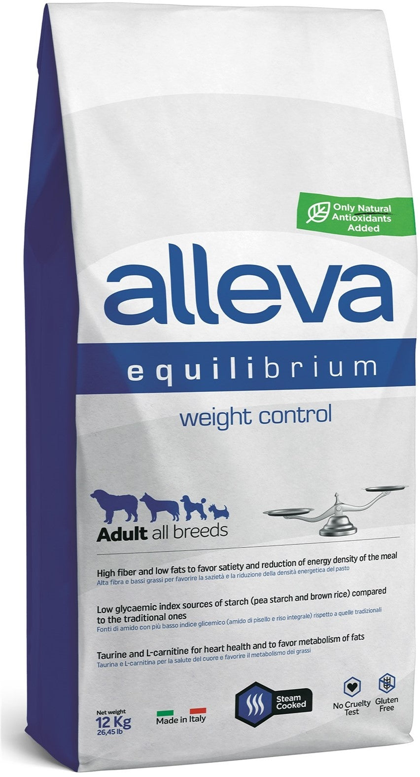 Equilibrium dog adult all breeds weight control 12kg