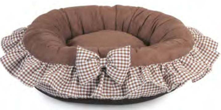 Fabotex pat pentru câini morbidosa, rotund, maro, 50x50xh15cm