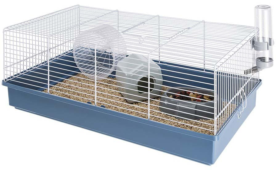 Ferplast cuşcă pentru hamsteri criceti 11, gratii albe 58x31x23cm