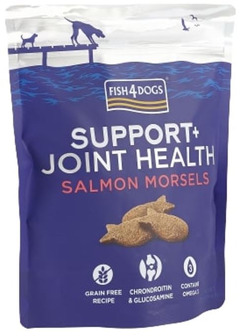 Fish4dogs support+ joint health recompensă pentru câini, biscuiţi cu somon 225g