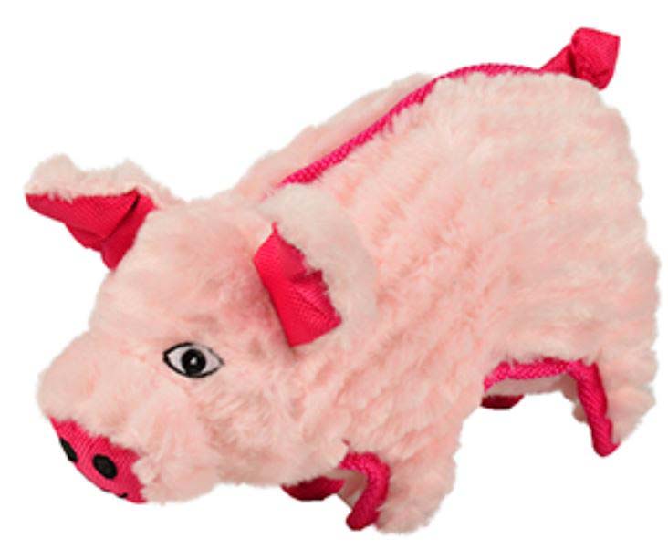 Flamingo jucărie pentru câini porc din pluş 24cm