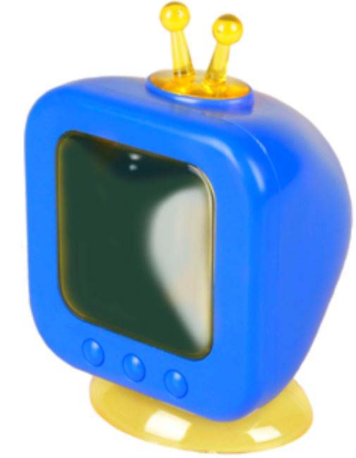 FLAMINGO Jucărie pentru hamsteri Televizor Bertrand albastru 9x7x13cm