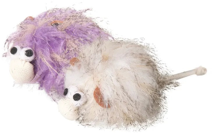 FLAMINGO Jucărie pentru pisici Monstru de pluş WOOLY, 7cm, diverse culori