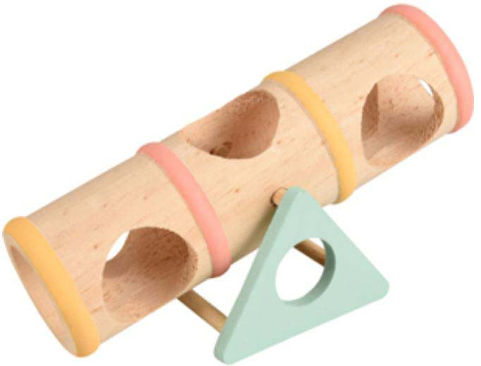 Flamingo jucărie pentru rozătoare tinta, balansoar din lemn, 16,5x7x9 cm