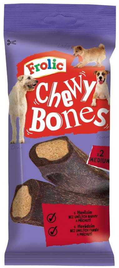 Frolic recompense pentru câini chewy bones, cu vită 170g