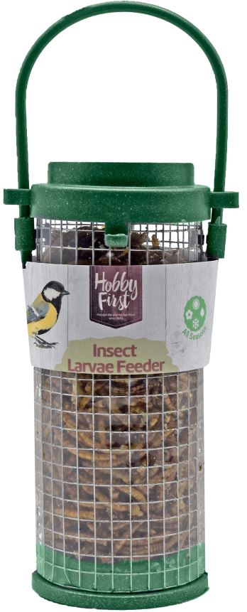 HOBBY FIRST Wild Life Larve de insecte, cu hrănitor, pentru păsări 65g