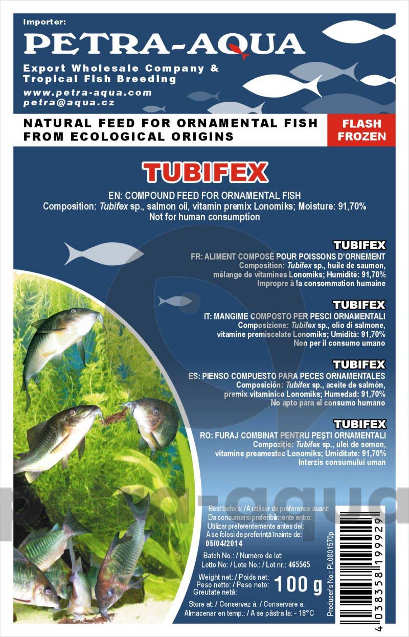 HRANA CONGELATA Tubifex 100g