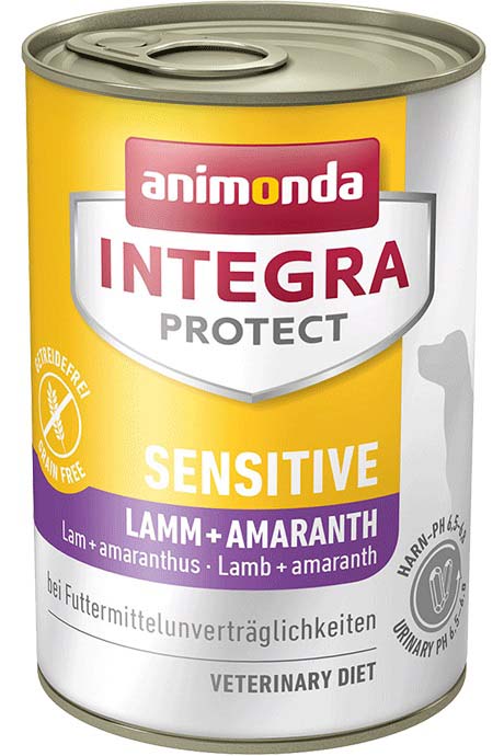 Integra dog protect sensitive, miel şi amarant, 400g