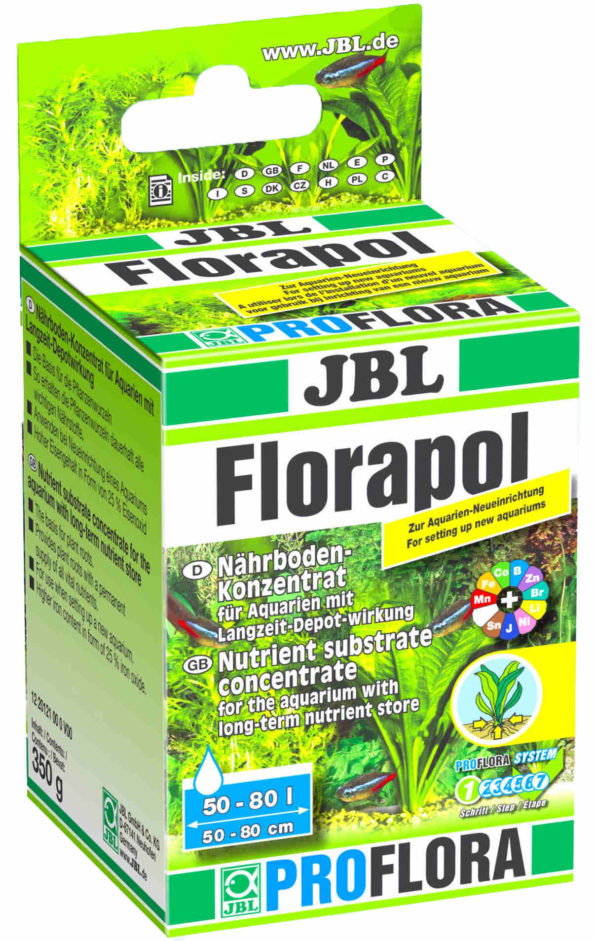 JBL Florapol 100 - Concentrat nutritiv pentru sol 350g