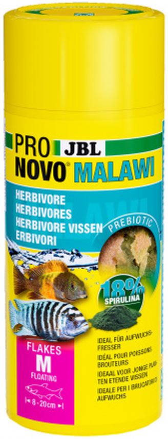 Jbl pronovo malawi m, hrană sub formă de fulgi pentru ciclide 250ml