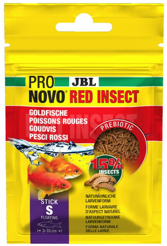 JBL ProNovo Red Insect Stick S, Hrană pentru peşti de acvariu 20ml