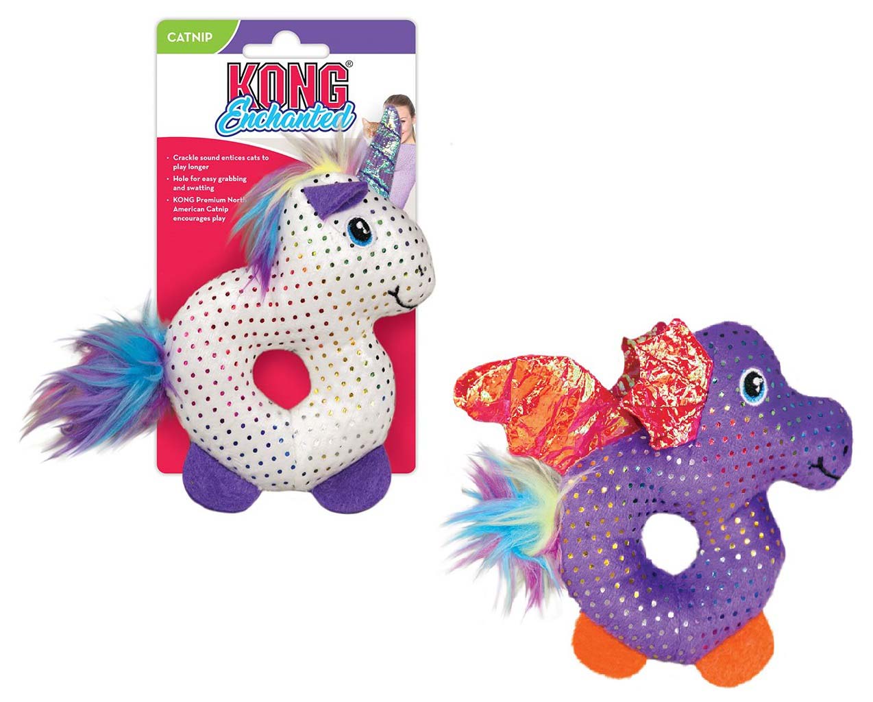 Kong jucărie pentru pisici enchanted characters, diverse culori