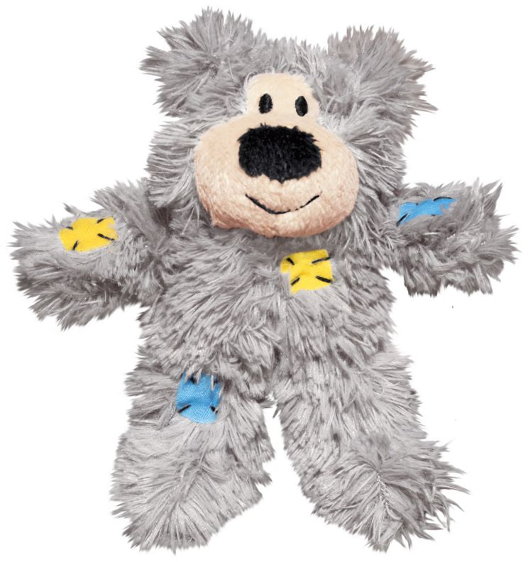 Kong jucărie pentru pisicuţe patchwork bear, diverse culori, 12.70cm