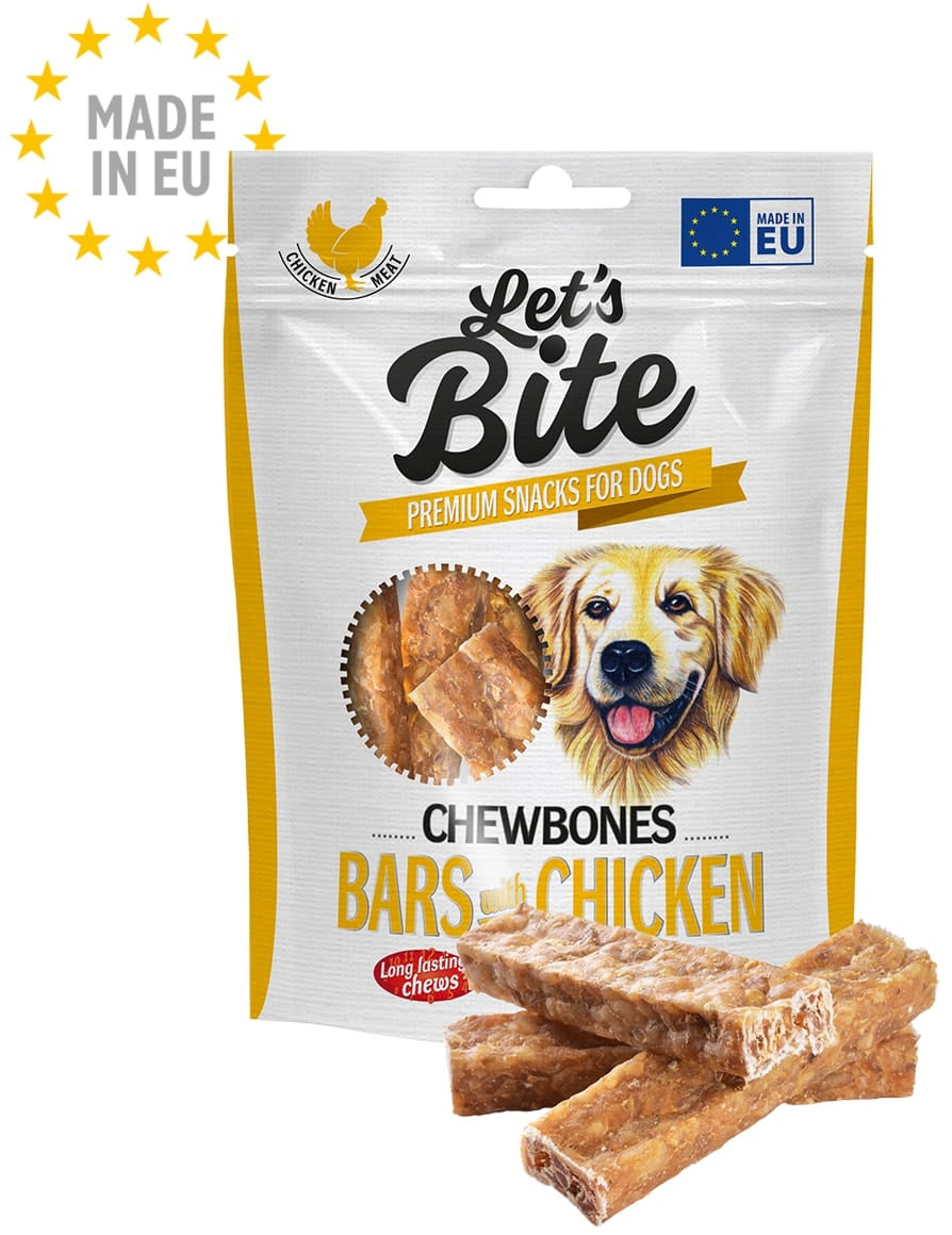 Lets Bite Chewbones - recompense pentru câini, batoane cu Pui 175g