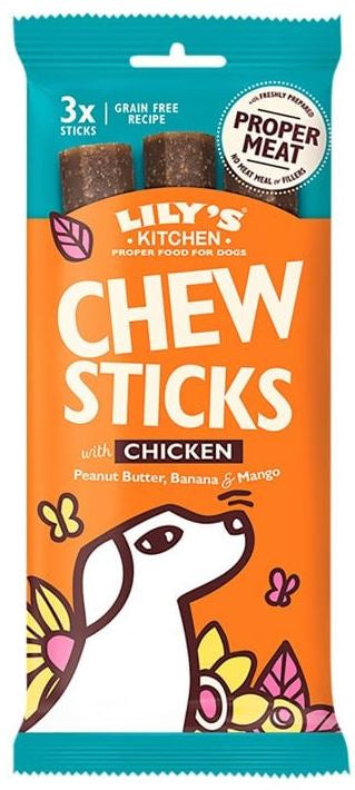Lilys kitchen chew sticks recompensă pentru câini pui 120g