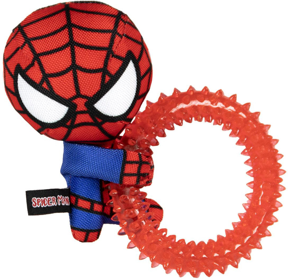 Marvel jucărie cerc pentru câini spiderman, de tras şi ros, pentru dentiţie