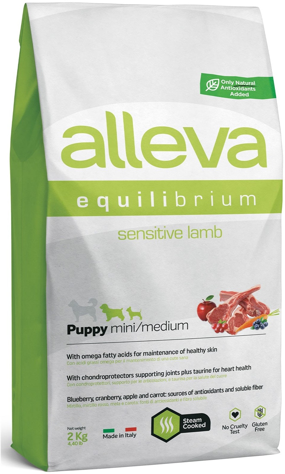 Equilibrium dog puppy mini/med sensitive miel, hrană completă ptr. căţeluşi 2kg