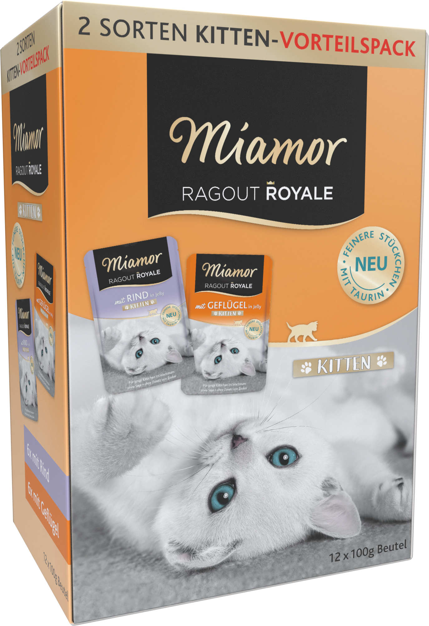 Miamor ragout pachet plicuri kitten, în gelatină 12x100g