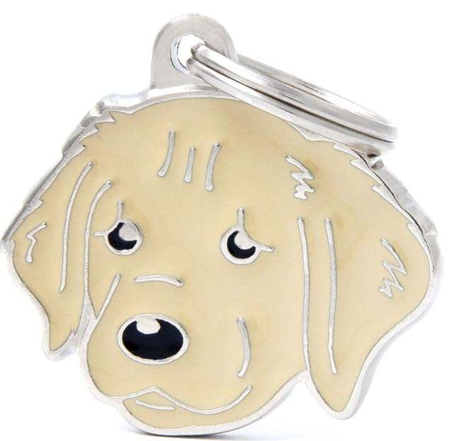 MY FAMILY Friends Medalion pentru gravare Golden Retriever 3,3x2,5cm