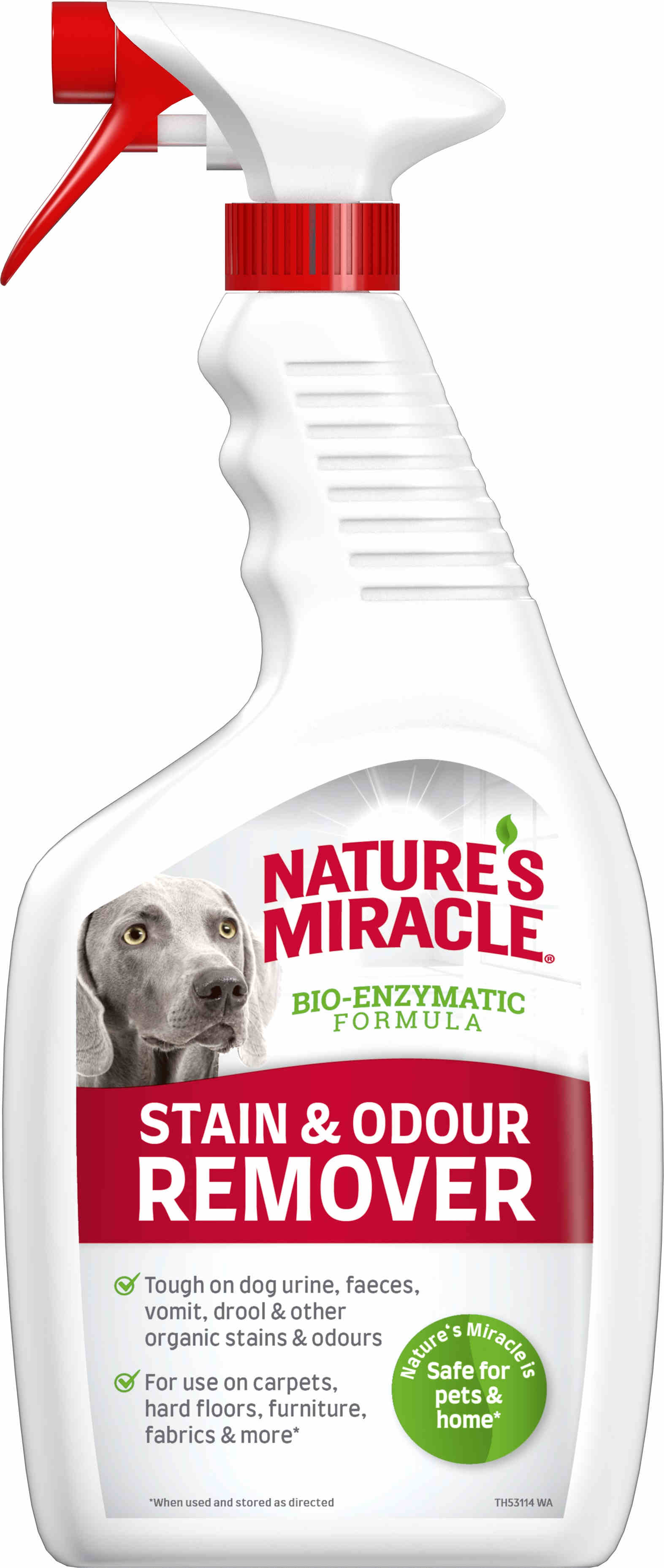 NATURE\'S MIRACLE Câini, soluţie pentru pete şi mirosuri neplăcute 709ml