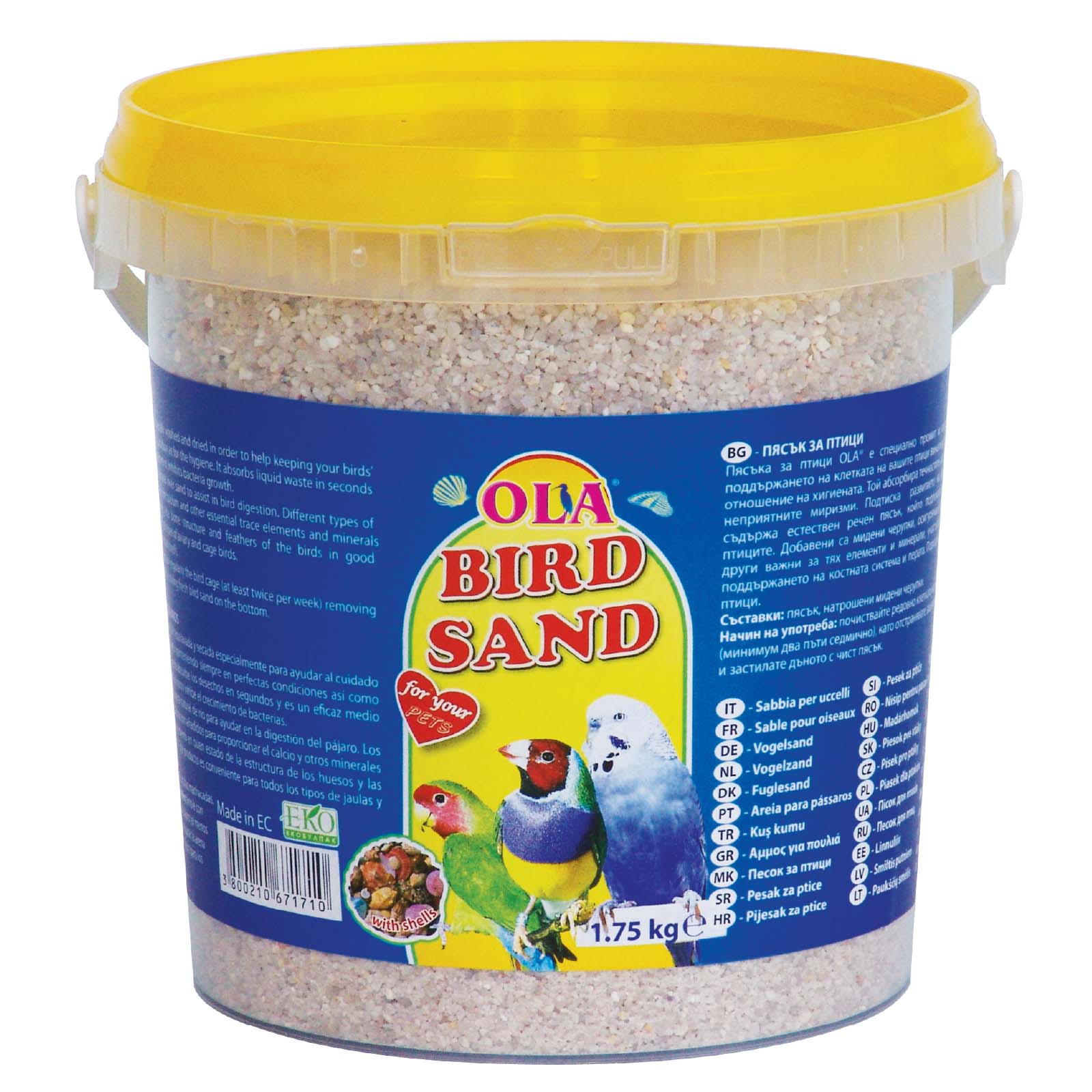 Ola nisip pentru păsări, găleată 1,75kg