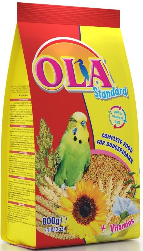 OLA Standard + Vitamins Hrană completă pentru peruşi 800g