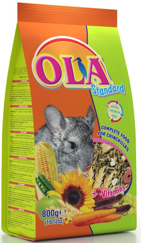 OLA Standard + Vitamins Hrană completă pentru şinşila 800g