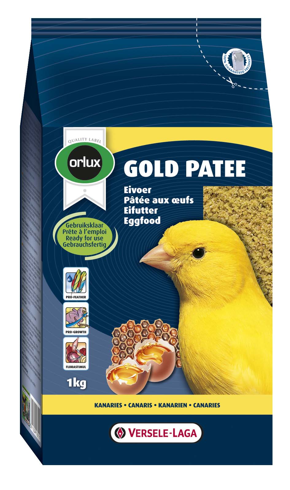 ORLUX Pate Gold Yellow Hrană pe bază de ou pentru canari 250g