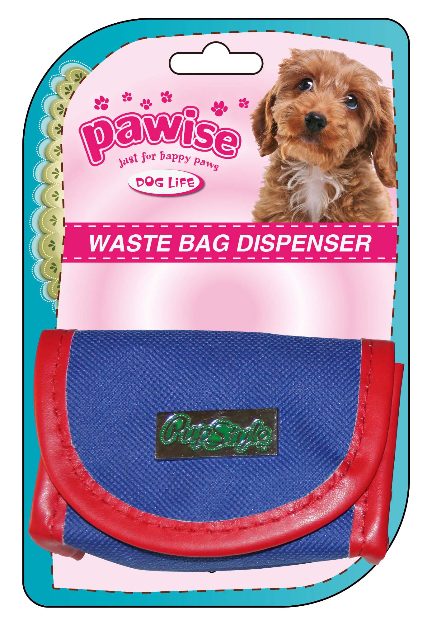 PAWISE Dispenser pentru saci de colectare a fecalelor de câine, 7x10x5cm