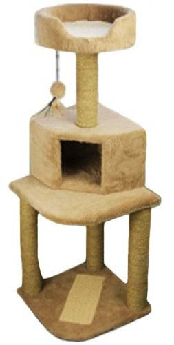 Pawise suport pentru ascuţit ghearele, turnul pisicii, 45x45x128cm