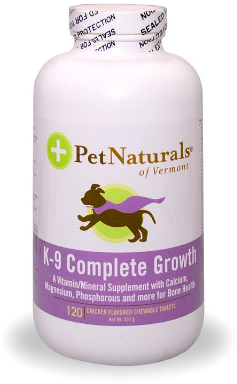 PET NATURALS K-9 COMPLETE GROWTH Supliment nutritiv pentru câini 120tablete