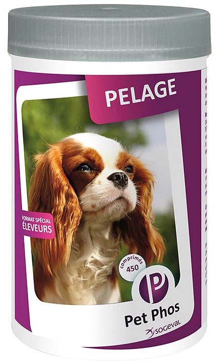 Pet phos special pelage supliment vit-min pt caini cutx450tab