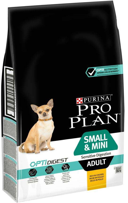 PRO PLAN Hrană uscată SENSITIVE DIGESTION câini Adult Small&Mini, cu Miel