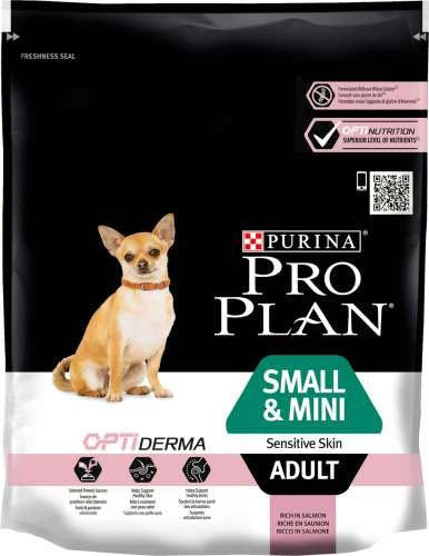 PRO PLAN Hrană uscată SENSITIVE SKIN pt câini Adult Small Breed, cu Somon