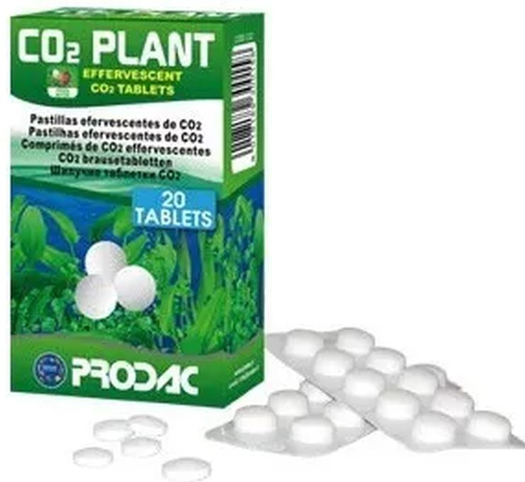 Prodac nutron co2 plant tablete efervescente cu dioxid de carbon, 20 bucăţi