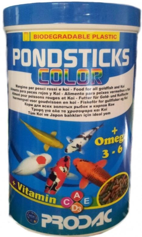 PRODAC Pondsticks Color Hrană pt. intensificarea culorii peştilor, sticks