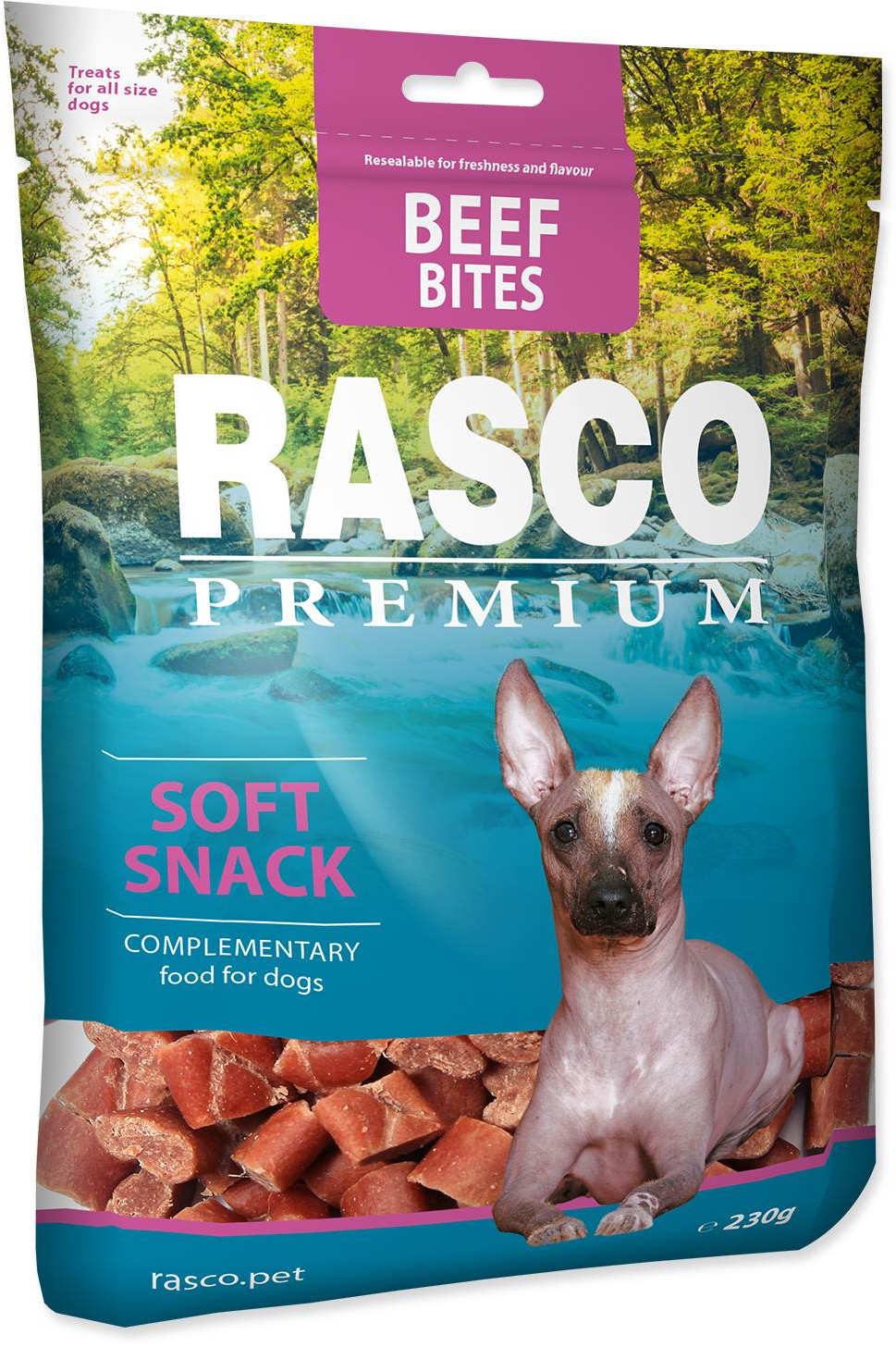 RASCO Premium Recompensă pentru câini, cu Vită 230g