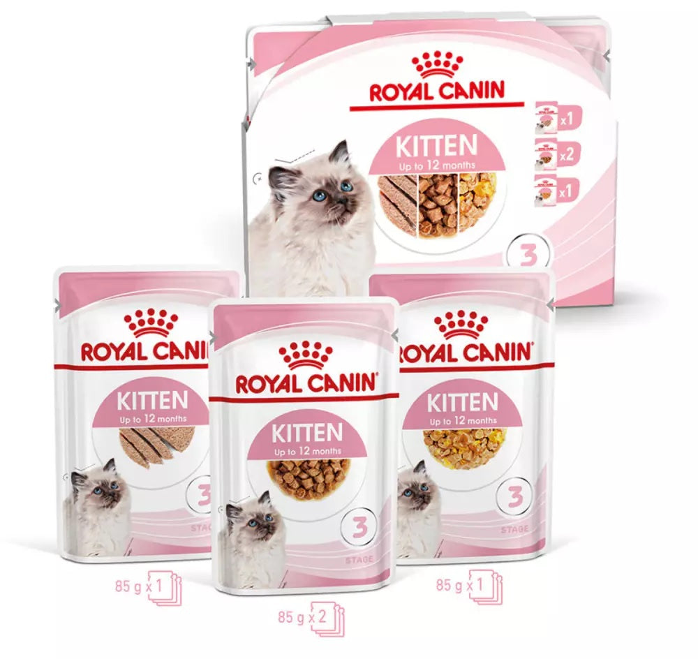 Royal canin fhn kitten mix plic hrană umedă pentru pisicuţe 85g 3+1 gratis