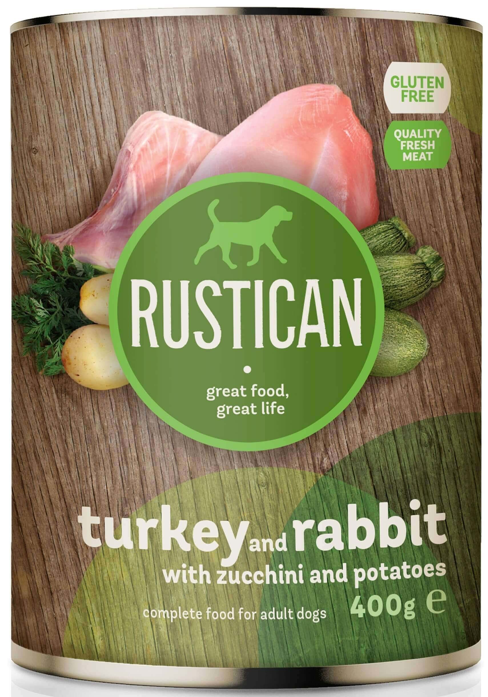 Rustican curcan şi iepure cu dovlecei şi cartofi