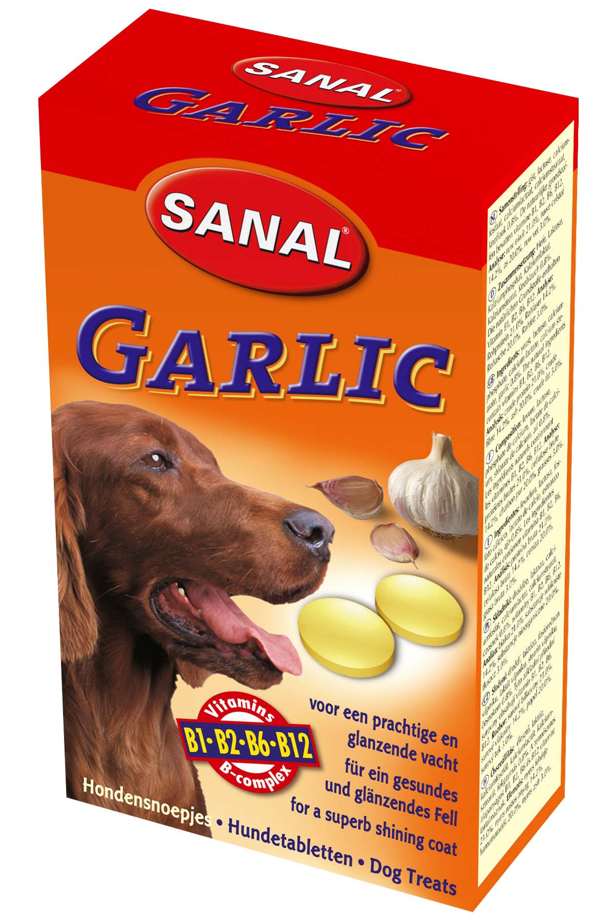 SANAL Garlic Recompense pentru câini, cu usturoi, pentru blană 100 tablete