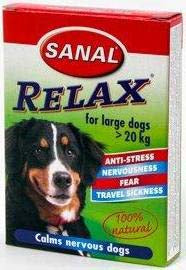 Sanal relax pentru câini mari 20kg red. stres transport, agresivitate 15tablete