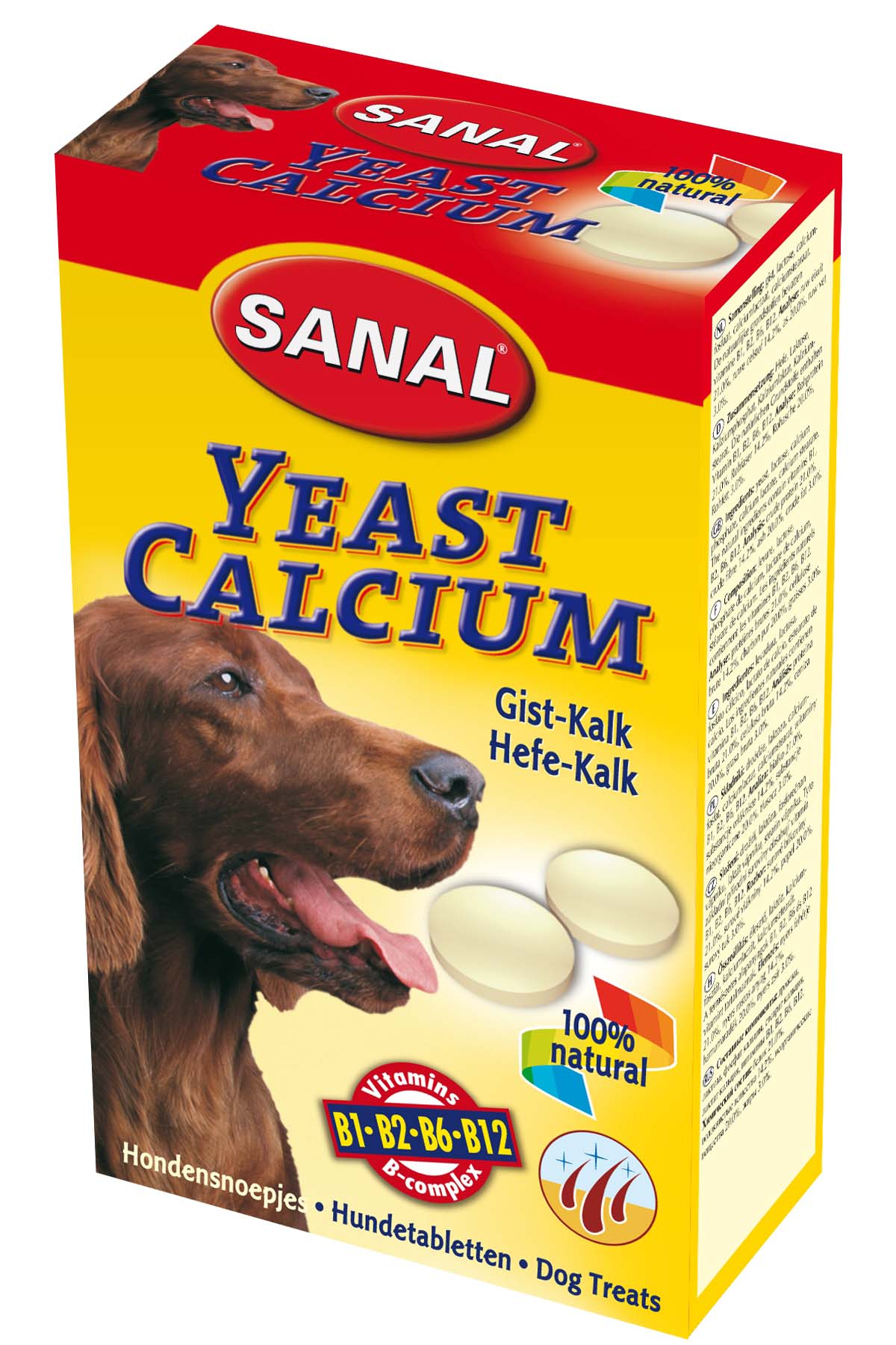 SANAL Yeast Calcium Recompense cu calciu pentru câini 100 tablete