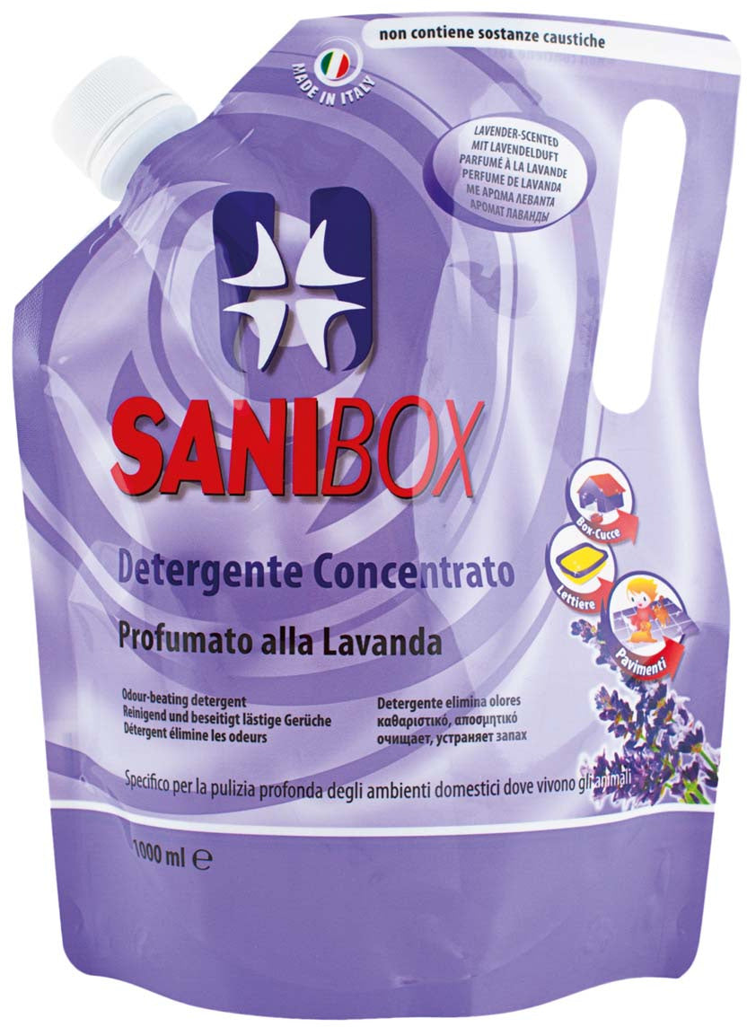 Sanibox lavanda, detergent concentrat cu parfum de lavandă, 1l