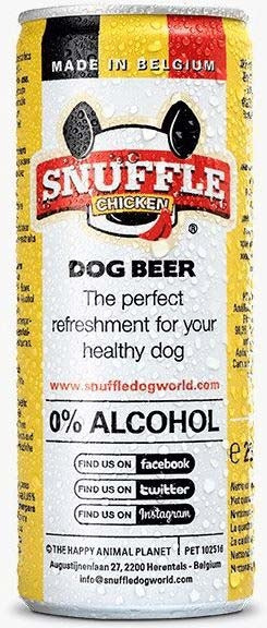 Snuffle dog bere pentru câini, la cutie, cu aromă de pui 250ml