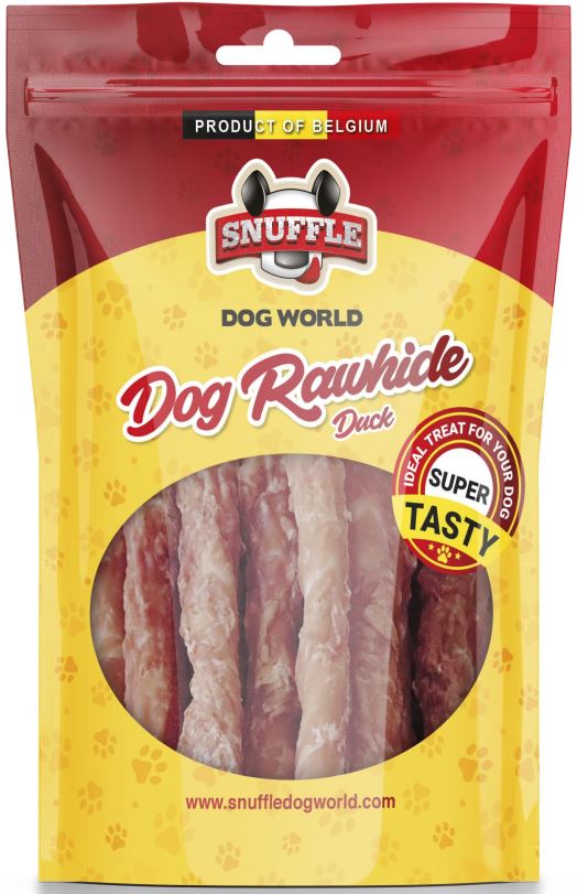 Snuffle dog recompense pentru câini sticks raţă, 80gr