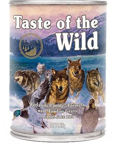 Taste of the wild wetlands cu raţă 390g